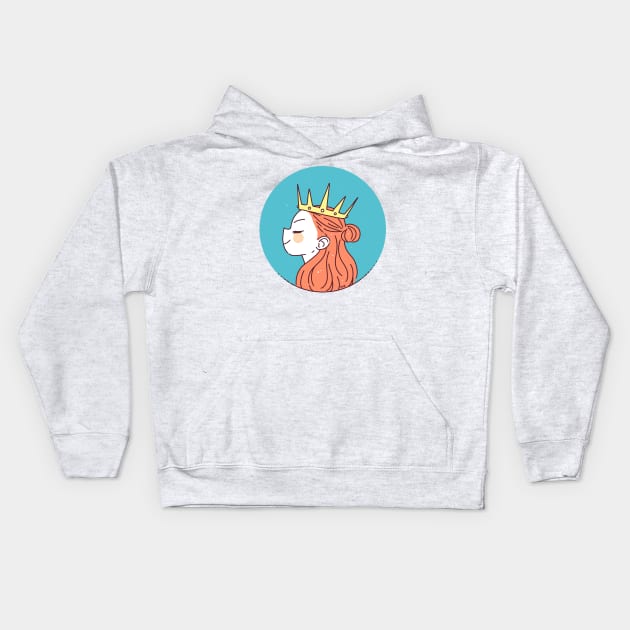 Sassy Princess Kids Hoodie by Freeminds